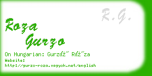 roza gurzo business card